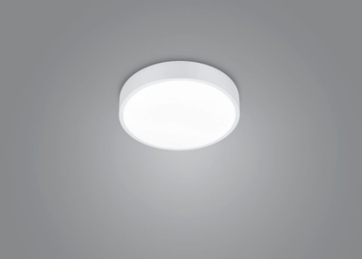 Immagine di Piccola Lampada Soffitto Rotonda Led Dip Switch Waco Bianco Trio Lighting