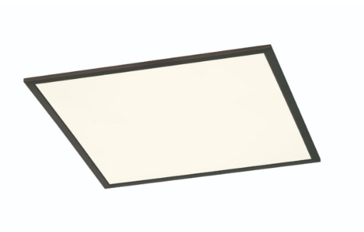 Immagine di Grande Pannello Quadrato Soffitto Parete Led Phoenix Nero 62x62 cm Trio Lighting