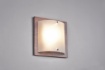 Picture of Applique Base Legno Anticato Paralume Vetro Bianco Pali Trio Lighting