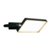 Immagine di Applique Led Con Piastra Orientabile Nero 18w Luce Calda