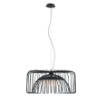 Immagine di Lampadario Moderno Gabbia Metallo Nero Led 24w 4000k