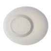 Immagine di Plafoniera Vetro Ovale Bianco 33 cm Led 13w 4000k