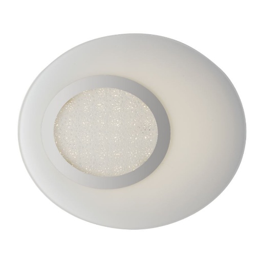 Immagine di Plafoniera Vetro Ovale Bianco 33 cm Led 13w 4000k