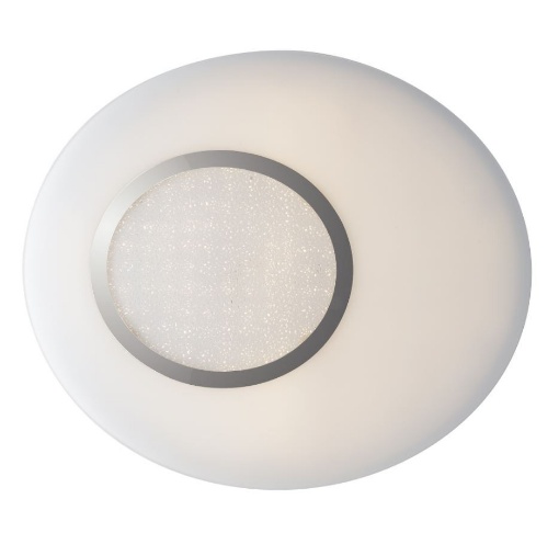 Immagine di Plafoniera Vetro Ovale Led CCT Dimmerabile Con Telecomando 30w