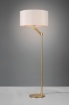 Picture of Piantana Lineare Ottone con Paralume Tessuto Bianco Cassio Trio Lighting