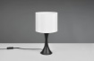 Picture of Lumetto Comodino Base Imbuto Nero e Paralume Tessuto Bianco Sabia Trio Lighting