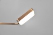 Immagine di Lampada da Scrivania Pavia Ottone con Spot Orientabile Flessibile e Touch Dimmer Trio Lighting