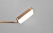 Immagine di Piantana Ottone Invecchiato Pavia Spot Led Inclinabile Sensore Touch Dimmer Trio Lighting