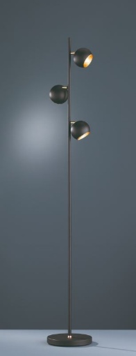 Immagine di Piantana Moderna 3 Sfere G9 Dakota Nero Trio Lighting