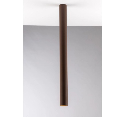 Immagine di Faretto Da Soffitto Cilindro Metallo Corten 75 cm Led GU10