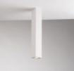 Immagine di Faretto Da Soffitto Tubo Quadrato 40 cm Metallo Bianco Led GU10