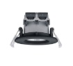 Immagine di Faretto Led Rotondo Da Incasso 85 mm 3000k Zenia Nero Da Bagno IP65 Trio Lighting