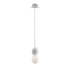 Picture of Sospensione In Gesso Sfera Vetro Bianco 1xG9 Led Per Salotto Bagno