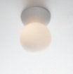 Picture of Plafoniera In Gesso Con Sfera Vetro Bianco 1xG9 Led Per Corridoio