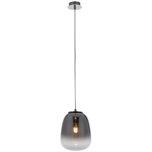 Immagine di Lampadario Cucina Boccia Vetro Fume Specchio Diam.20 cm