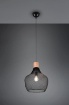 Immagine di Sospensione Paralume Gabbia Metallo Nero Valeria Trio Lighting