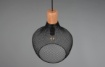 Immagine di Sospensione Paralume Gabbia Metallo Nero Valeria Trio Lighting