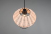 Immagine di Sospensione Singola Paralume Intreccio Rattan Finitura Naturale Borka Trio Lighting