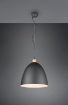 Immagine di Lampada a Sospensione Cucina Jagger Campana Metallo Nero Trio Lighting