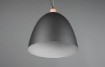 Immagine di Lampada a Sospensione Cucina Jagger Campana Metallo Nero Trio Lighting