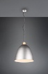 Immagine di Campana a Sospensione per Cucina Jagger Nichel con Inserto Legno Trio Lighting