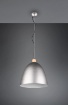 Immagine di Campana a Sospensione per Cucina Jagger Nichel con Inserto Legno Trio Lighting