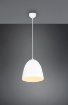 Immagine di Piccolo Pendel Sospensione Paralume Campana Tilda Metallo Bianco Trio Lighting