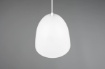 Immagine di Piccolo Pendel Sospensione Paralume Campana Tilda Metallo Bianco Trio Lighting