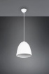 Immagine di Piccolo Pendel Sospensione Paralume Campana Tilda Metallo Bianco Trio Lighting