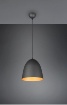 Immagine di Piccola Sospensione Penisola Paralume Campana Nera e Oro Tilda Trio Lighting