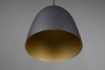 Immagine di Piccola Sospensione Penisola Paralume Campana Nera e Oro Tilda Trio Lighting