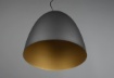 Immagine di Sospensione Loft Paralume Campana Metallo Nero e Oro Tilda Ø40 cm Trio Lighting