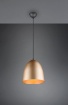 Immagine di Sospensione Cucina Paralume Campana Ottone Satinato E27 Tilda Trio Lighting