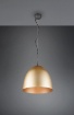 Immagine di Lampada a Sospensione Tavolo Cucina Paralume Campana Ottone Tilda Ø40 cm Trio Lighting