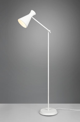 Immagine di Piantana Minimal Paralume Doppio Cono Enzo Bianco Trio Lighting