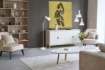 Immagine di Piantana Minimal Paralume Doppio Cono Enzo Bianco Trio Lighting