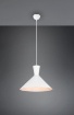 Immagine di Lampada a Sospensione Paralume Doppio Cono Enzo Bianco Trio Lighting