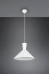 Immagine di Lampada a Sospensione Paralume Doppio Cono Enzo Bianco Trio Lighting