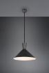 Immagine di Lampada Sospensione Enzo Paralume Doppio Cono Nero Trio Lighting