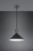 Picture of Lampada Sospensione Enzo Paralume Doppio Cono Nero Trio Lighting