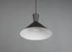 Immagine di Lampada Sospensione Enzo Paralume Doppio Cono Nero Trio Lighting