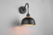 Immagine di Applique Parete Paralume Campana Punch Nero Trio Lighting