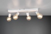 Immagine di Lampada Soffitto 4 Spot Orientabili Vannes Bianco Trio Lighting