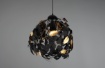 Immagine di Sospensione Decorativa Foglie Lavabili Leavy Nero e Oro Trio Lighting