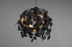 Immagine di Sospensione Decorativa Foglie Lavabili Leavy Nero e Oro Trio Lighting