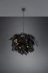 Immagine di Sospensione Decorativa Foglie Lavabili Leavy Nero e Oro Trio Lighting