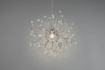 Immagine di Sospensione Cromo Ramificata con Gocce Decorative Effetto Cristallo Gloria Trio Lighting