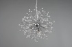 Immagine di Lampada a Sospensione Cromo 5 Luci Gocce Decorative Effetto Cristallo Gloria Trio Lighting