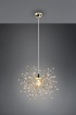 Immagine di Sospensione Ottone Ramificata Gocce Decorative Effetto Cristallo Gloria Trio Lighting