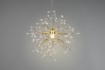 Immagine di Sospensione Ottone Ramificata Gocce Decorative Effetto Cristallo Gloria Trio Lighting